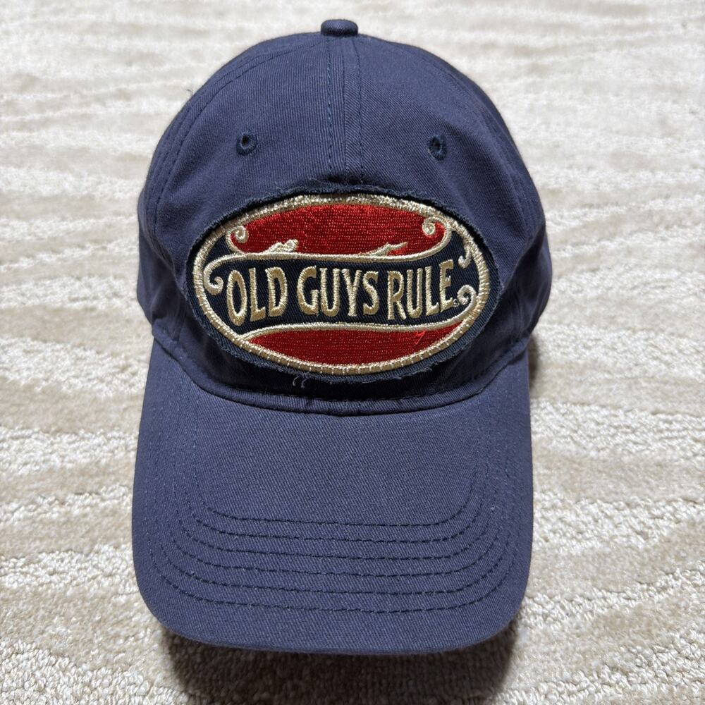 Old Guys Rule Dad Hat Cap The Older I Get 3D Woven Patch Blue